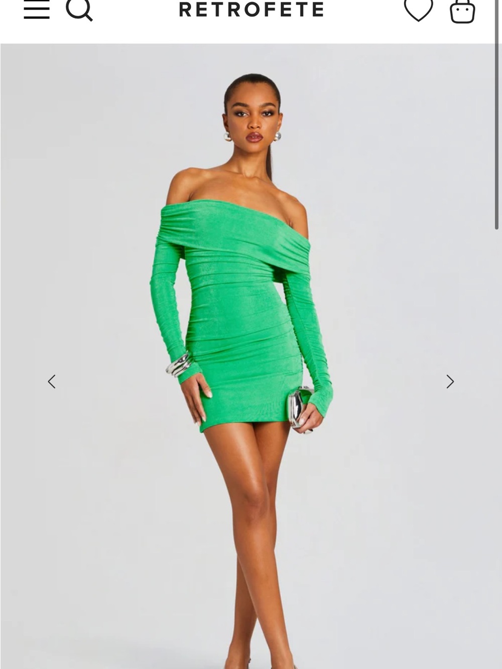 SEROYA windsor Mini Dress in pistachio